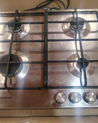 Piano cottura a gas De Longhi 4 fuochi inox