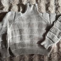 Maglione beige Zuiki XS – maniche a palloncino