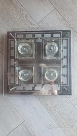 Appliche in cristallo da camera a 4 luci