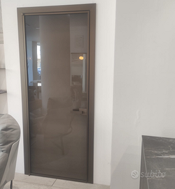Porta Albed Prima vetro bronzo acidato