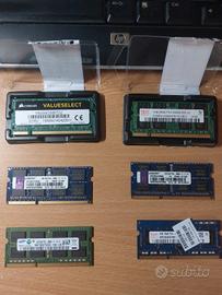 Stock ram ddr2 ddr3 sodimm per notebook 