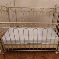 culla ferro battuto effetto shabby 