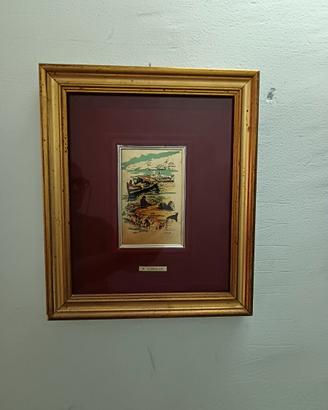 Quadretto in foglia oro