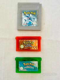 Pokemon Argento Smeraldo Rosso Fuoco Game Boy