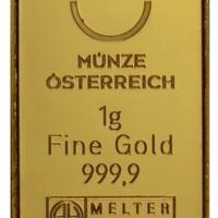 RARO- Kinebar Lingotto oro 999/1000 Austria 