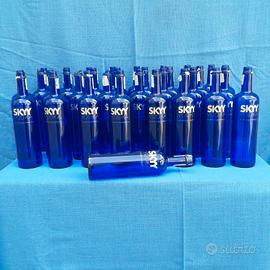 Bottiglie in vetro blu