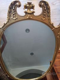 SPECCHIO CORNICE DORATA RESTAURATA