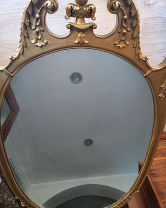 SPECCHIO CORNICE DORATA RESTAURATA