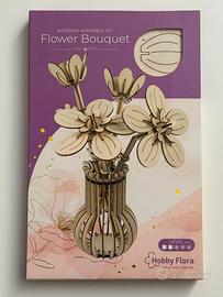 Kit Fiori in Legno 3D Hobby Flora Flower Bouquet