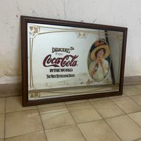 Specchio pubblicitario Coca-Cola anni 80 - Vintage