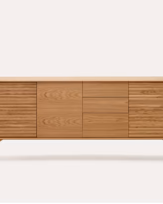 Credenza Lenon KAVE HOME 3 ante 3 cassetti legno