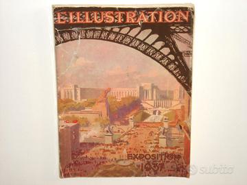 rivista l'illustration exposition paris 1937 usata