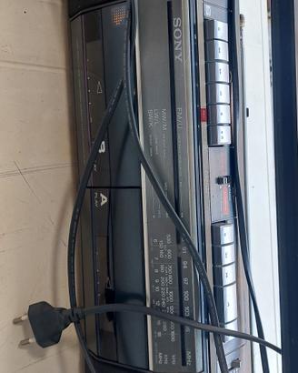 sony radio registratore a cassette 