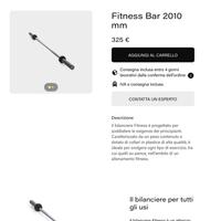 Technogym fitness Bar 2010 mm