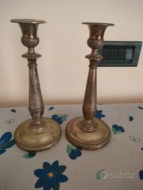 coppia di candelieri antichi 