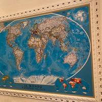 Quadro mappa del mondo