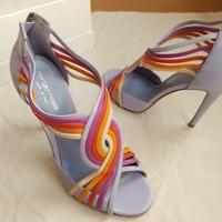 SERGIO ROSSI sandali n.38 in pelle Made in Italy