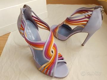 SERGIO ROSSI sandali n.38 in pelle Made in Italy