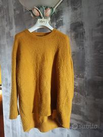 Maglione oversize donna color senape Zara