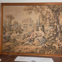 Arazzo damascato scena silvestre