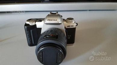 Pentax mz 50+flash pentax af220t+obiettivo pe-fa