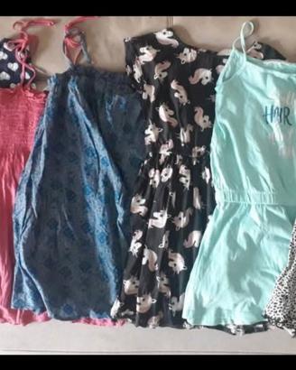 vestiti estate bambina 7/8 anni 