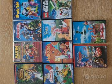 10 dvd film cartoni per bambini