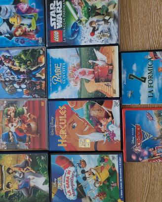 10 dvd film cartoni per bambini