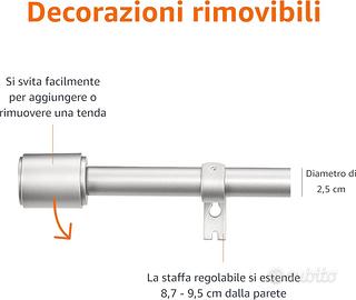 Bastone per Tenda, Asta per tenda estensibile,
