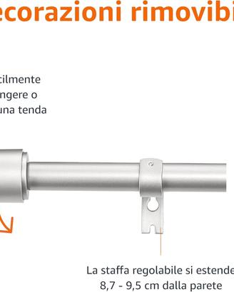 Bastone per Tenda, Asta per tenda estensibile,