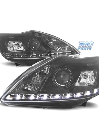 FARI FORD FOCUS 08-11 LUCE DIURNA SFONDO NERO