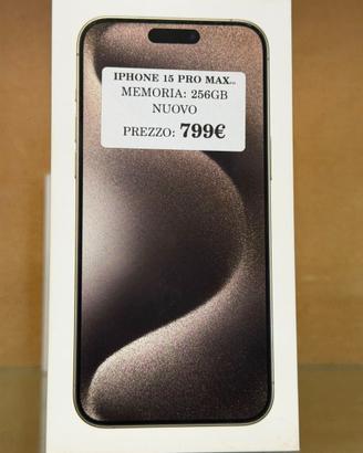 IPHONE 15 PRO MAX - 256 GB
