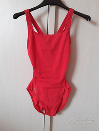 Costume rosso intero per nuoto 13-15 anni