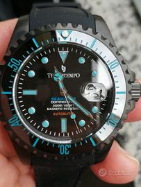 OROLOGIO Automatico Sub fino  2.000m., TECNOTEMPO 