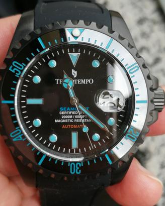 OROLOGIO Automatico Sub fino  2.000m., TECNOTEMPO 