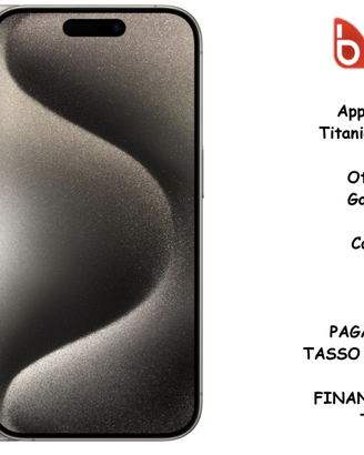 Apple iPhone 15 Pro Titanio Naturale 128 Gb