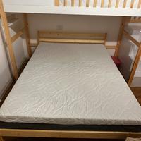 Lettino metrimoniale legno  bambini con materasso