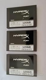 3 X 120BG SSD SATA KINGSTON HYPER X FURY