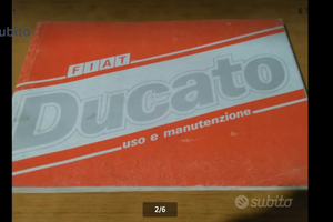 Libretto uso e manutenzione fiat ducato 1987