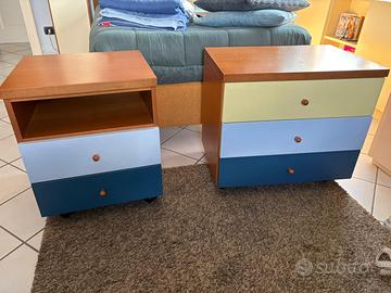 Cassettiere colorate