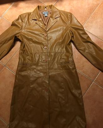 Giacca donna ecopelle color ocra TG 44