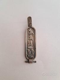 cartiglio Egizio in argento