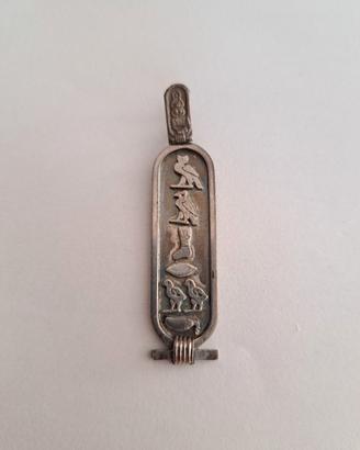 cartiglio Egizio in argento