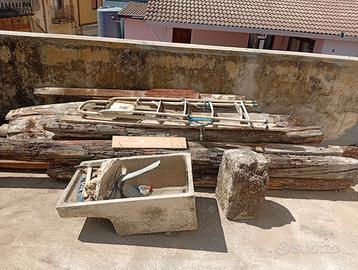 Travi di legno, canaliz