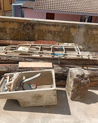 Travi di legno, canaliz