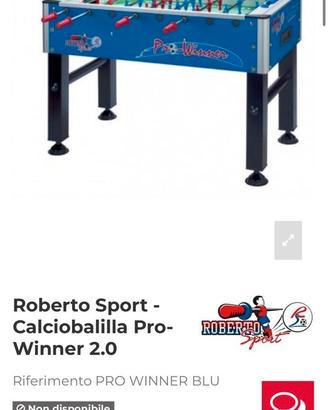 Calciobalilla Roberto Sport Pro Winner 2.0