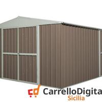 Box prefabbricato in acciaio 360x430 185kg tortora