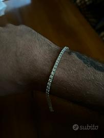 Bracciale Tennis nuovo oro18 ct  - 4.5 ct diamanti
