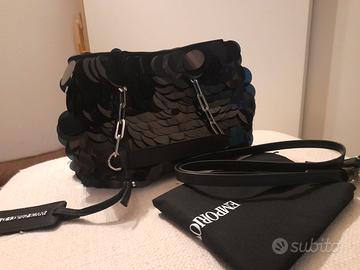 Borsa Armani paillettes nere grandi