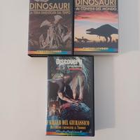 Dinosauri, 3 Videocassette Documentario Discovery.